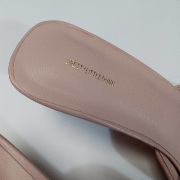 Sz 9 Square Toe Low Square Heel Mules NWOB - Picture 4 of 10